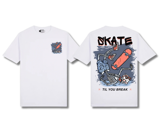 TG: Skate Til You Break - White