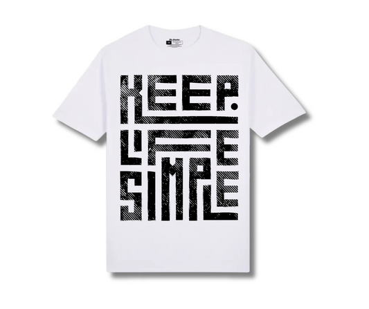 TG: Keep Life Simple - White